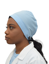 Load image into Gallery viewer, Satin Lined Scrub Cap Sky Blue
