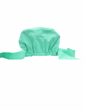 Load image into Gallery viewer, Satin Lined Scrub Bonnet Seafoam Green
