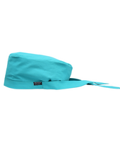 Load image into Gallery viewer, Satin Lined Scrub Bonnet Teal Green
