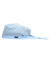 Load image into Gallery viewer, Satin Lined Scrub Bonnet Sky Blue
