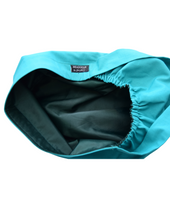 Load image into Gallery viewer, Satin Lined Scrub Bonnet Teal Green
