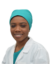 Load image into Gallery viewer, Satin Lined Scrub Cap Teal Green
