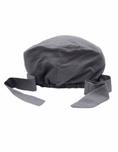Load image into Gallery viewer, Satin Lined Scrub Bonnet Dark Gray
