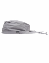 Load image into Gallery viewer, Satin Lined Scrub Bonnet Light Gray
